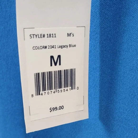 Southern Tide, Size M,Men's Blue Quarter-Zip Sweater - Picture 5 of 17